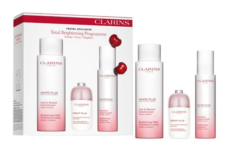 娇韵诗 清透润白护肤三件套组 补水滋润 透亮焕白