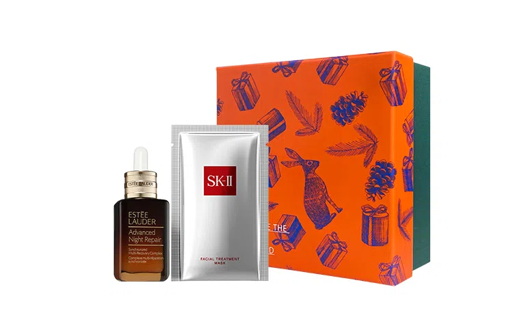 雅诗兰黛 小棕瓶抗蓝光眼霜精华套装 滋润