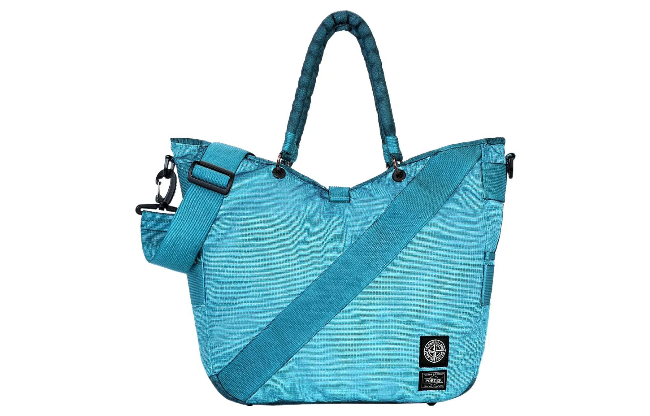 Stone Island Crossbody Tote Blue