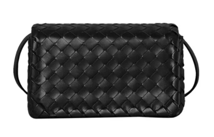 Bottega Veneta Small Messenger Bag Black