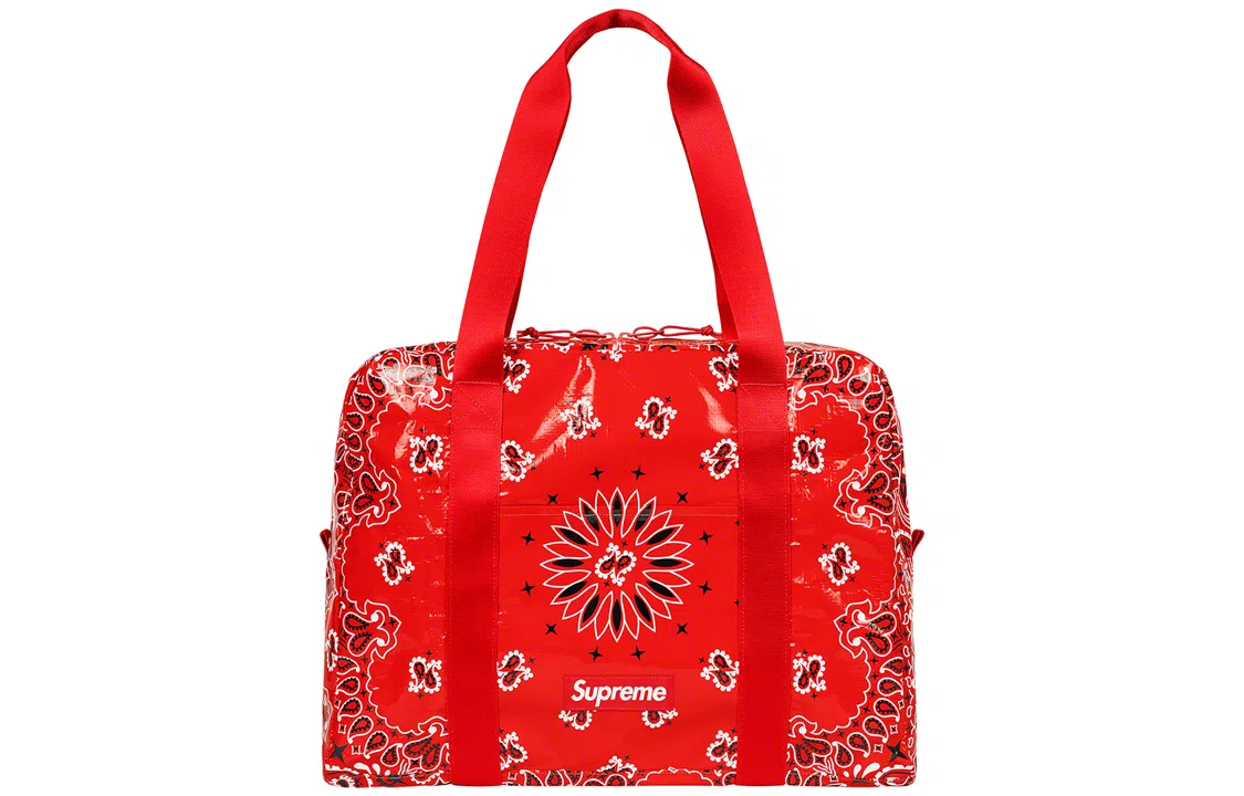 Supreme Week 8 Bandana Tarp Small Duffle Bag Tote