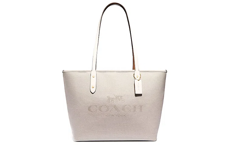 COACH City Zip Tote 30 White