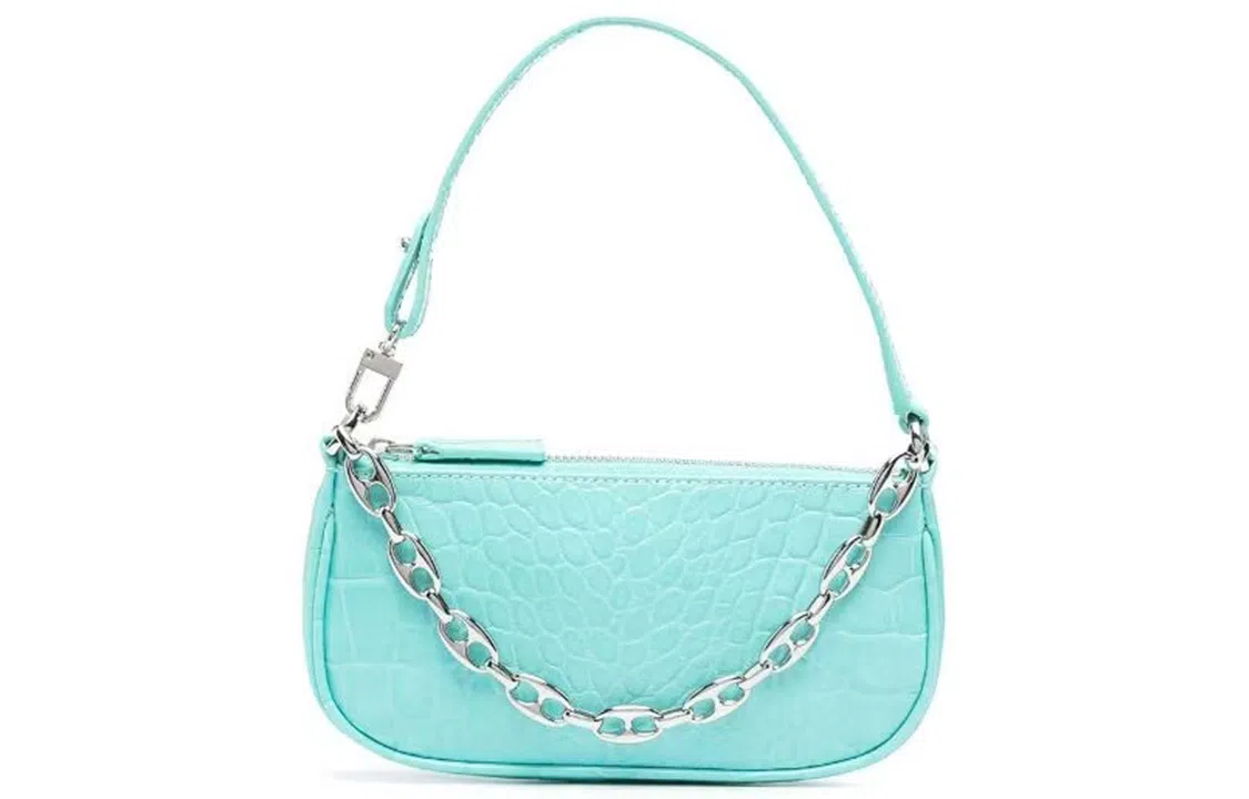 By Far Mini Rachel Mint Blue