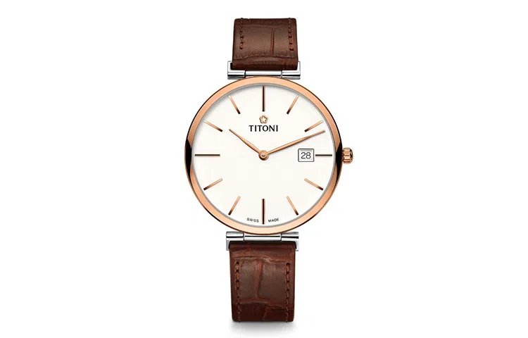 TITONI 50 39mm PVD 82718SRG-ST-606