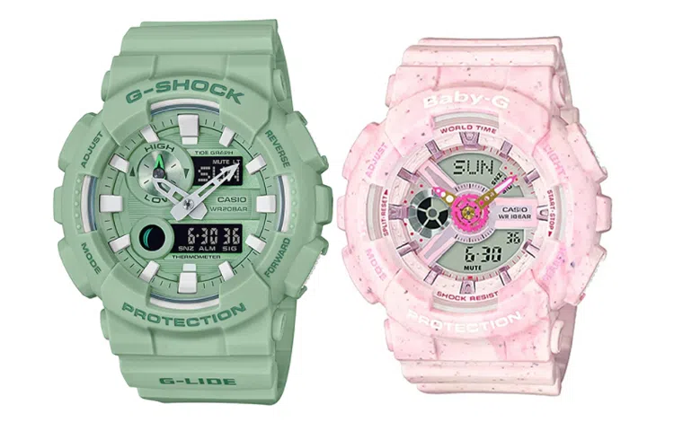 CASIO G-SHOCK BABY-G GAX-100CSB-3A+BA-110PI-4AD
