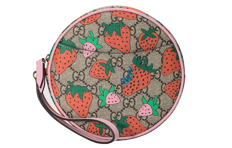 Gucci Strawberry Print Canvas Coin Purse