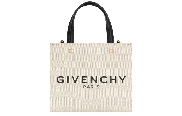 Givenchy Logo Tote Bag Beige Black
