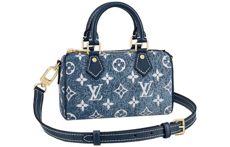 Louis Vuitton Speedy Nano Denim Blue