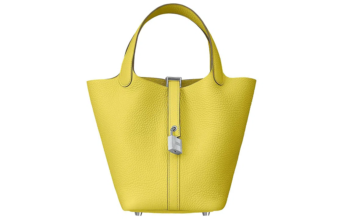 HERMES Picotin Lock 18 Clemence 9R Lime