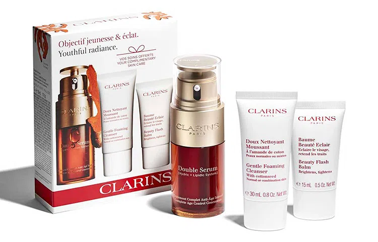 娇韵诗 双萃精华洁面乳美颜霜套盒 清洁保湿