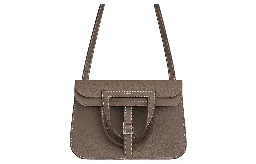 HERMES Halzan 25 Clemence 18 Etoupe