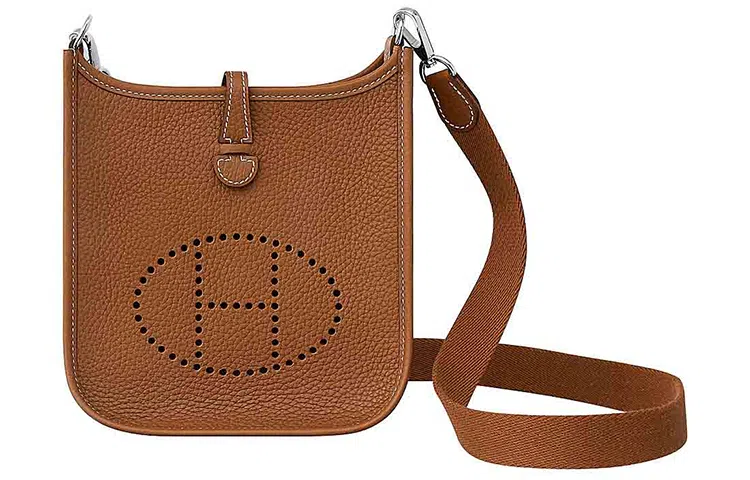 Hermes Mini Evelyne 16 Gold Brown