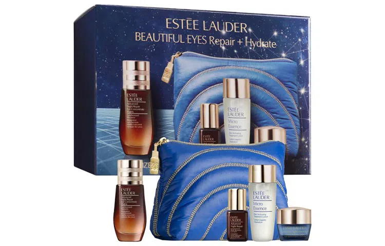 雅诗兰黛 小棕瓶眼精华日夜修护套装 保湿滋润