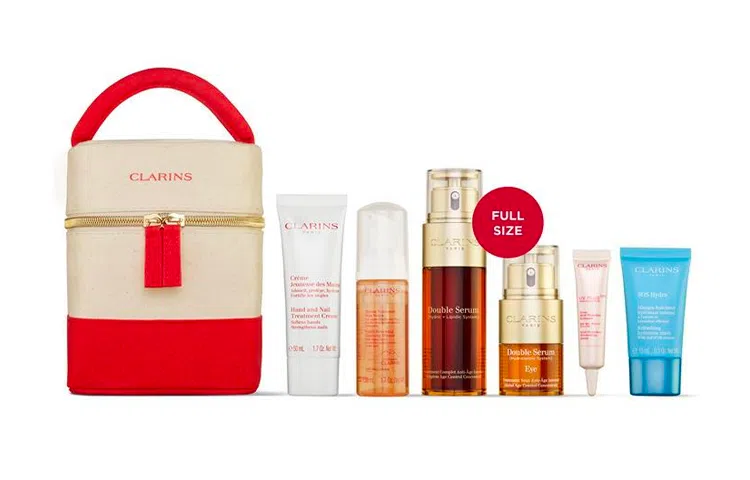 娇韵诗 双萃精华眼霜护肤套装礼盒 保湿修护