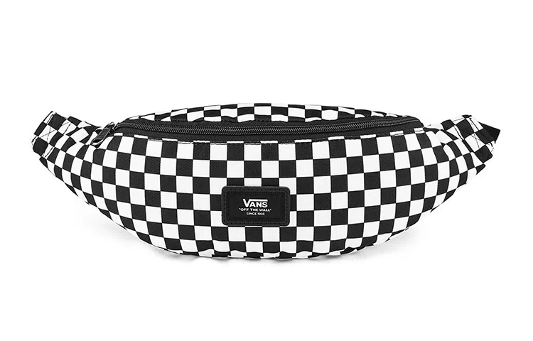 Vans Classic Checkerboard Crossbody Bag Black White