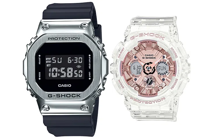 CASIO G-SHOCK GM-5600-1+GMA-S120SR-7AER