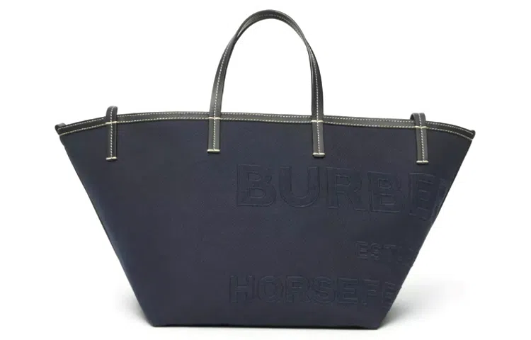 Burberry Beach Tote Navy