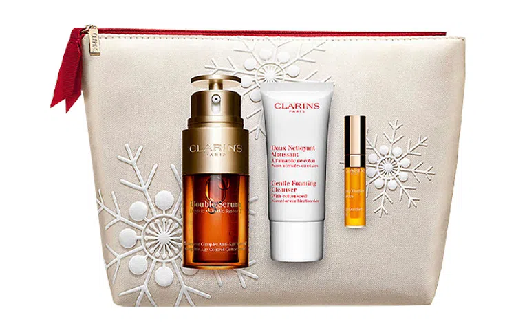 娇韵诗 双萃精华圣诞套装 滋润保湿