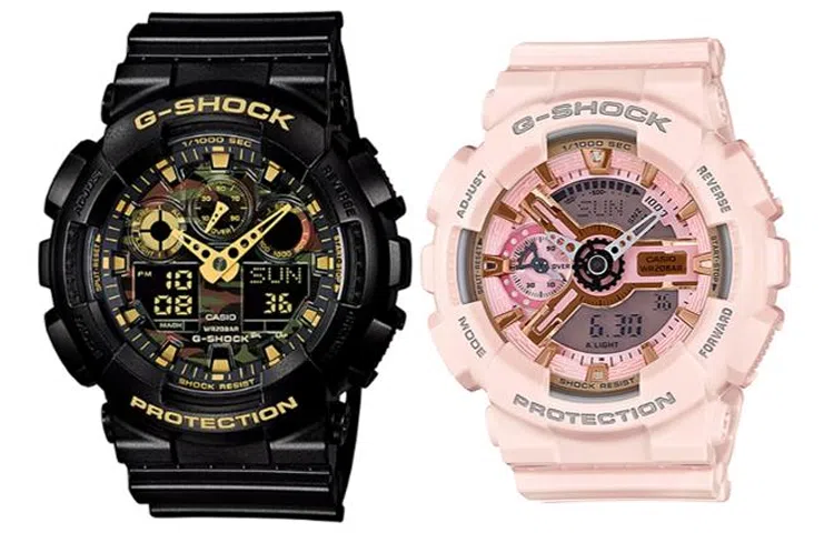 CASIO G-SHOCK GA-100CF-1A9+GMA-S110MP-4A1