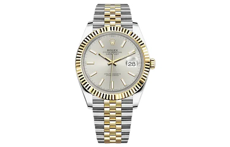 Rolex Datejust 41 Silver Gold