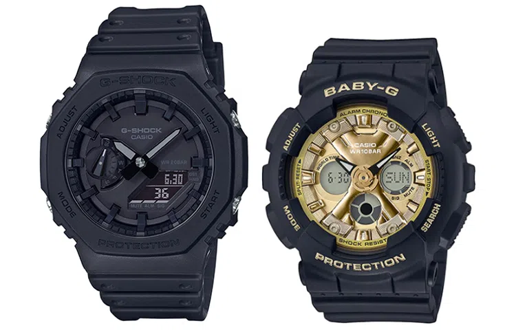 CASIO G-SHOCK BABY-G GA-2100-1A1+BA-130-1A3ER