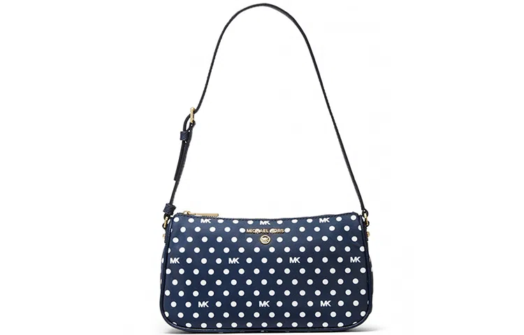 Michael Kors Jet Set Navy White Polka Dot