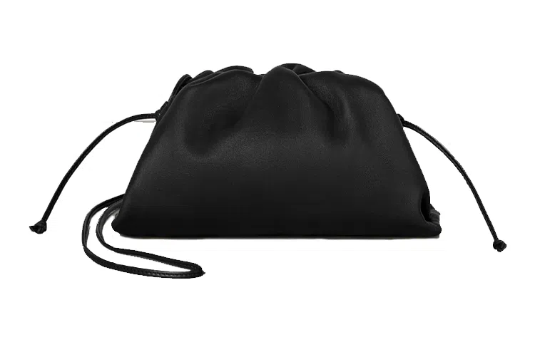 Bottega Veneta Mini Shoulder Clutch Black