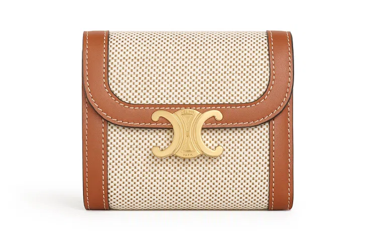 Celine Triomphe Canvas Wallet
