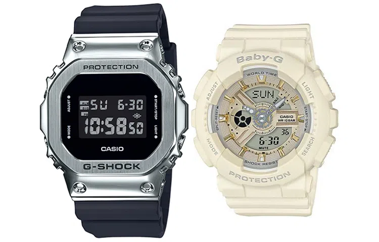 CASIO G-SHOCK BABY-G GM-5600-1+BA-110GA-7A2ER