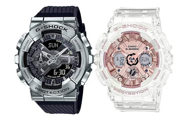 Casio G-Shock GM-110-1A + Baby-G GMA-S120SR-7AER