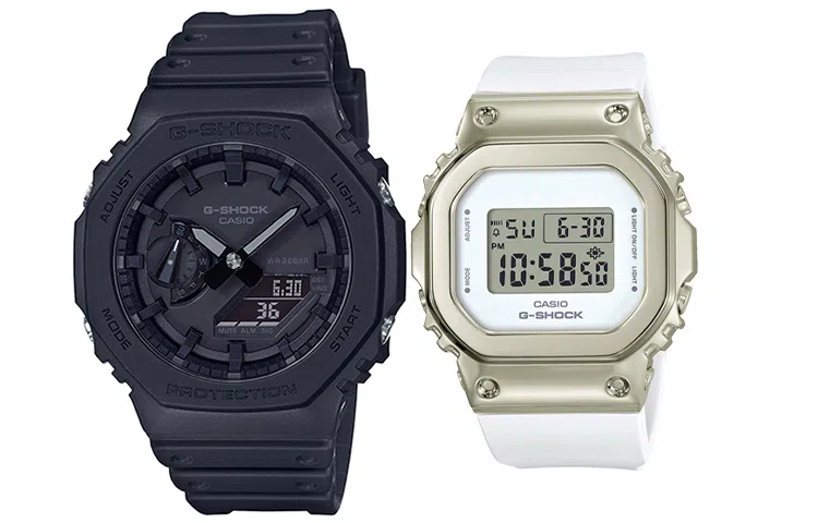 CASIO GA-2100-1A1+GM-S5600G-7ER