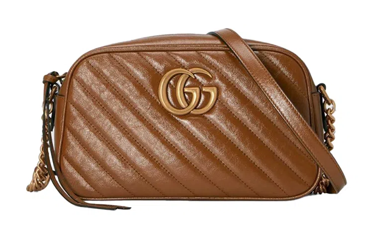 Gucci GG Marmont Camera Bag Brown