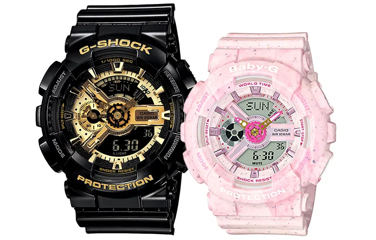 Casio G-Shock & Baby-G BA-110PI-4APR+GA-110GB-1APR