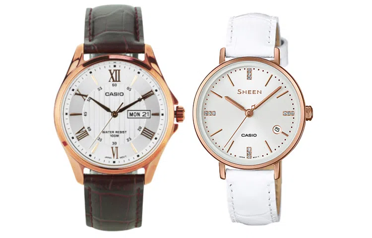 CASIO DRESS MTP-1384L-7A+SHE-4048PGL-7A