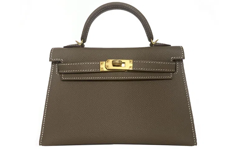 HERMES Mini Kelly Epsom 18 Etoupe