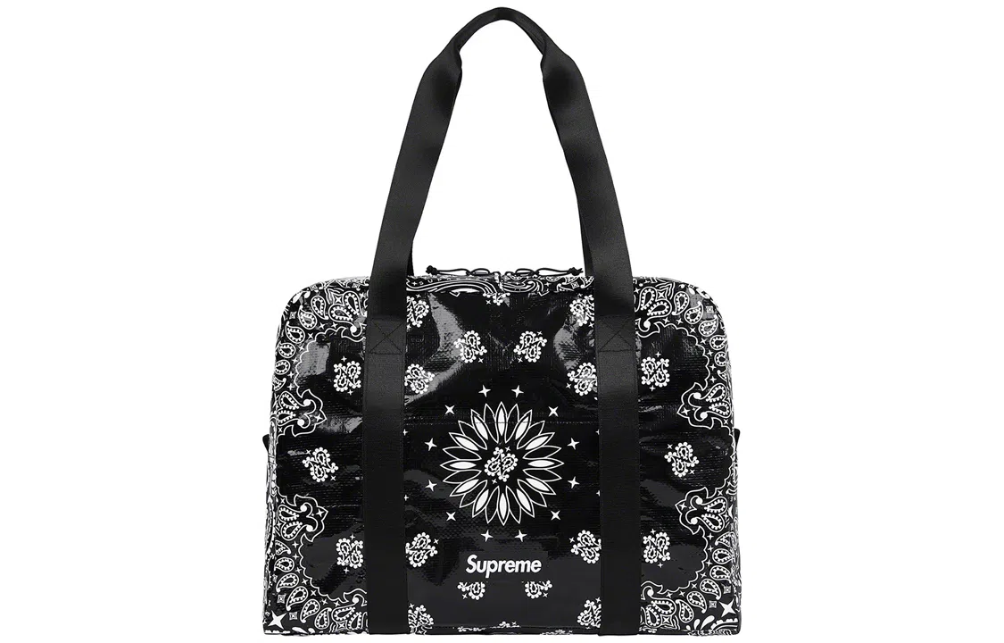 Supreme Week 8 Bandana Tarp Small Duffle Bag Tote