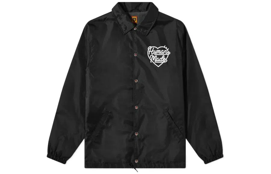 HUMAN MADE SS22 Coach Jacket Black Logo