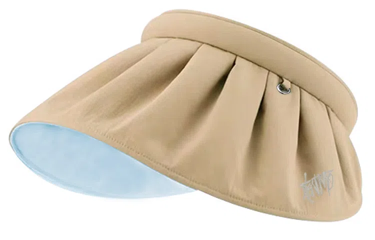 肯默 贝壳设计遮阳  发箍两用  帽身可折叠 涤纶 防晒帽 男女同款情侣款