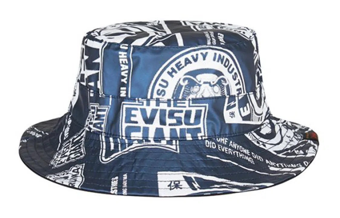 EVISU Printed Reversible Bucket Hat