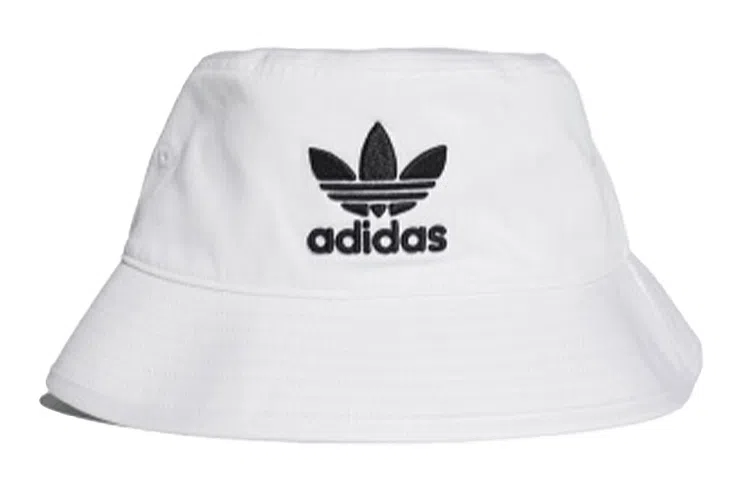 adidas Originals Trefoil Embroidered Bucket Hat White