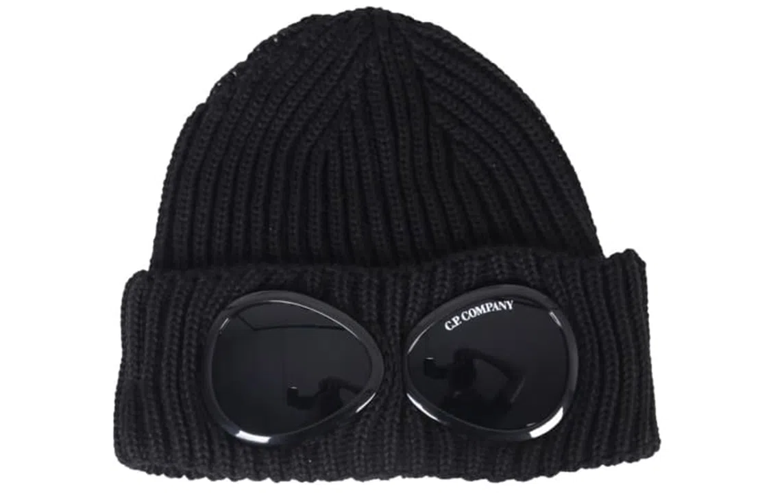 C.P. Company Ribbed Knit Goggle Beanie