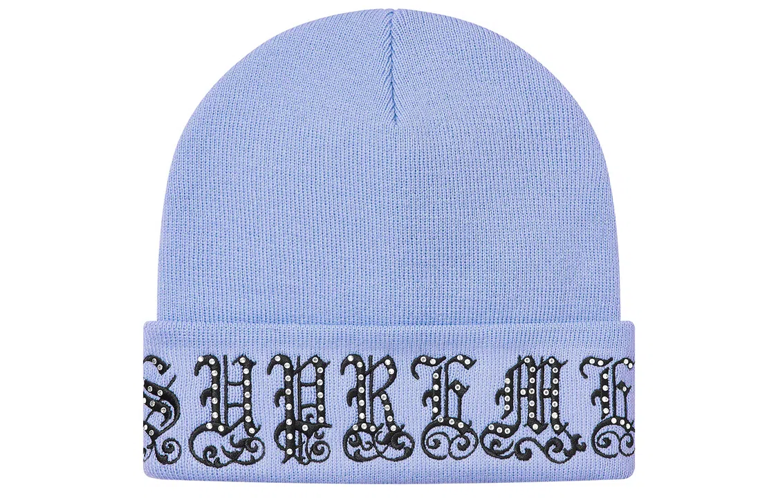 Supreme Week 8 Old English Rhinestone Beanie