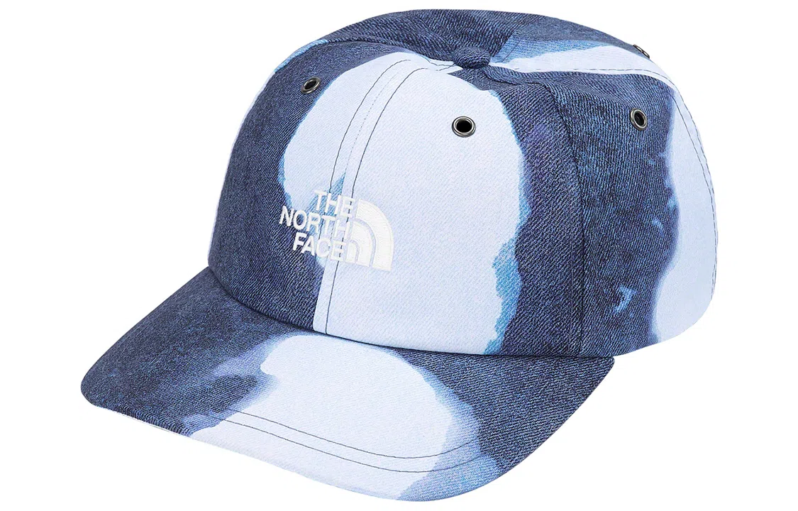 Supreme The North Face Bleached Denim Print 6-Panel