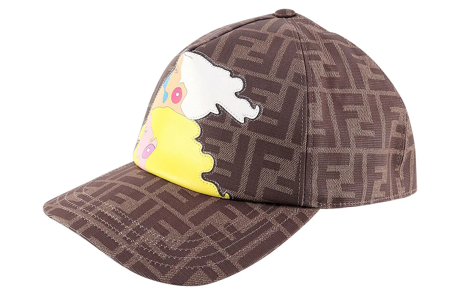 Fendi Printed Baseball Cap Brown