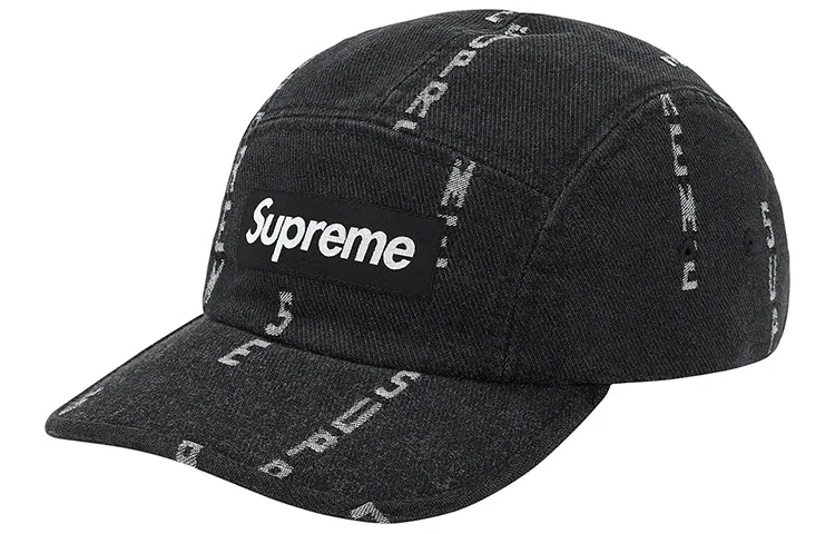 Supreme Jacquard Denim Camp Cap