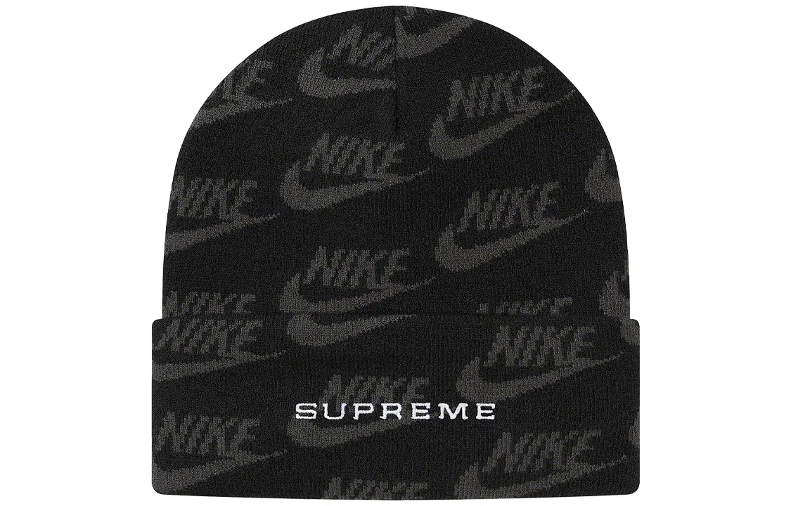 Supreme Week 3 Nike Jacquard Logos Beanie logo