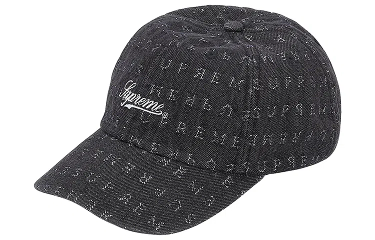 Supreme SS20 Week 8 Jacquard Logos Denim 6-PanelLogo