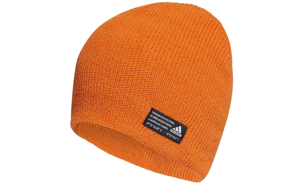 adidas Logo Knit Beanie Orange