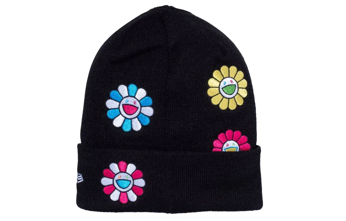 New Era Floral Embroidered Beanie