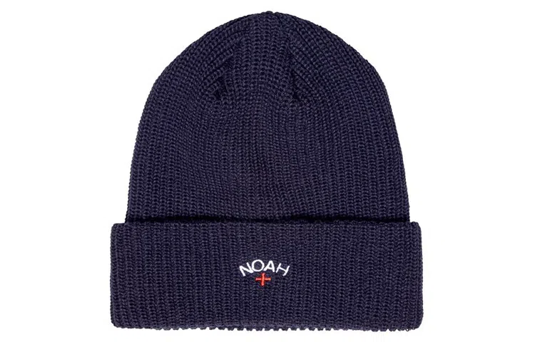 NOAH Core Logo Beanie Navy